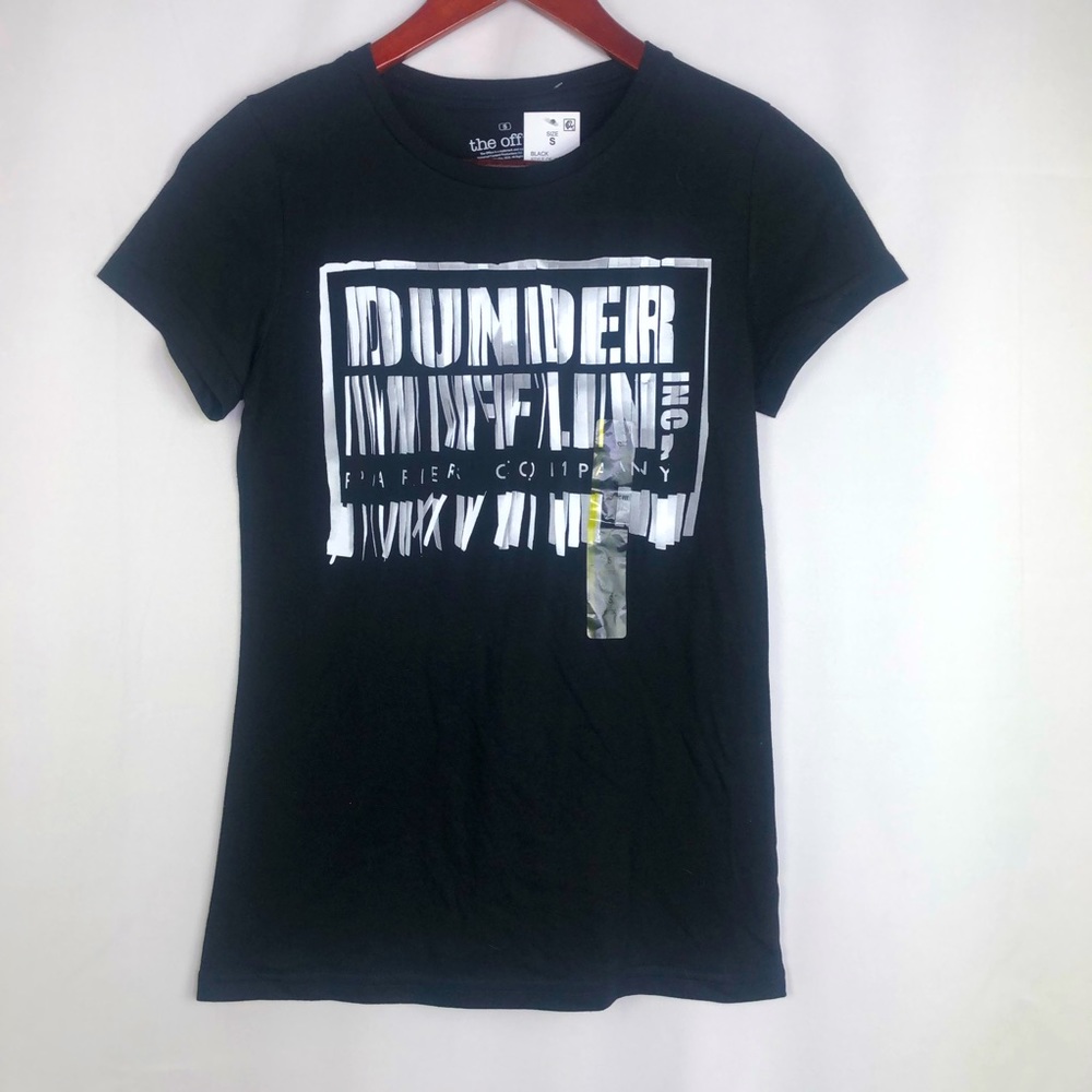 The Office Paper Company Short Sleeve Juniors NWT Black Dunder Mifflin Fandom